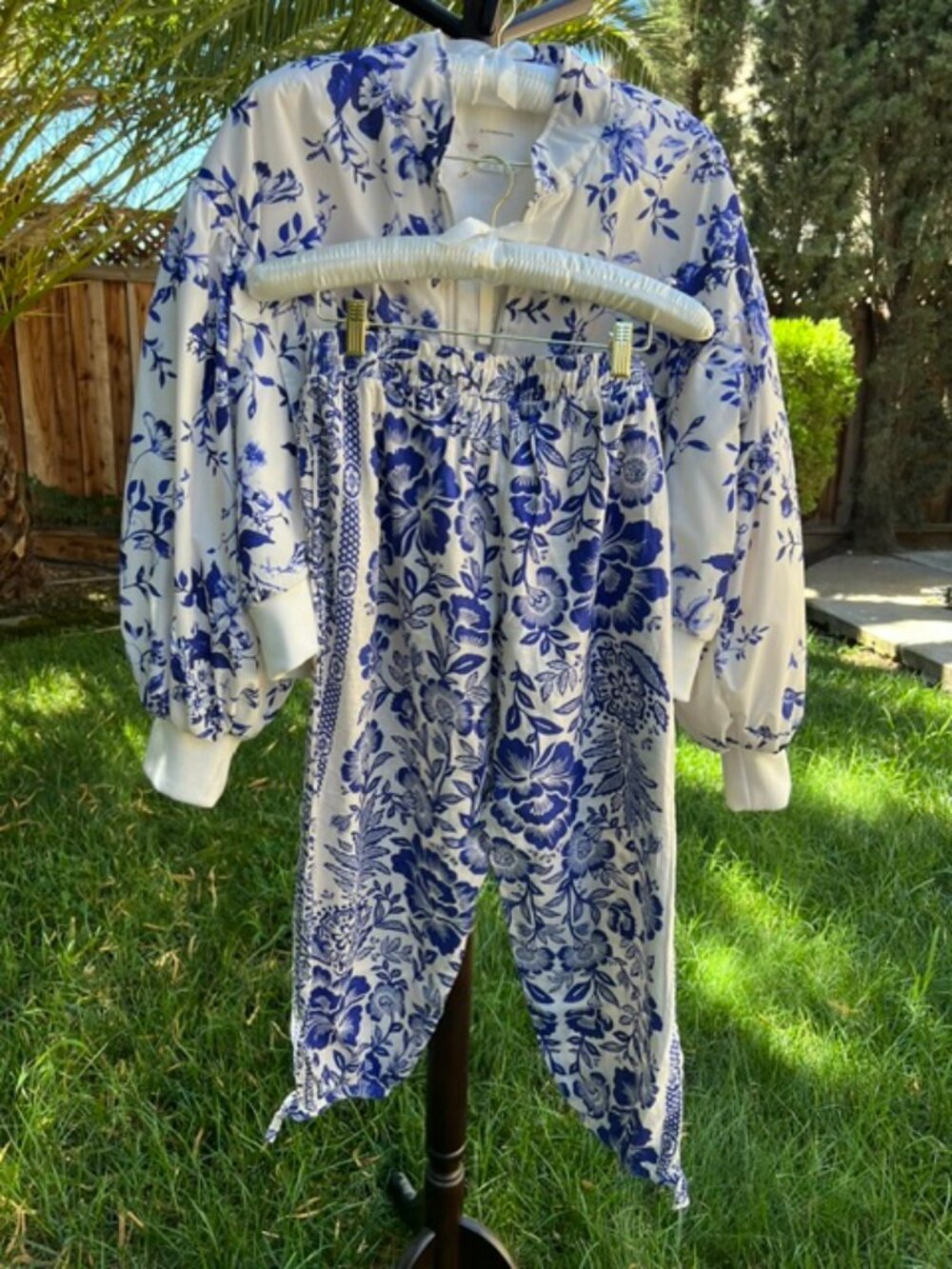 NWT Anthropologie cropped bomber jacket + Rachel Zoe linen pants